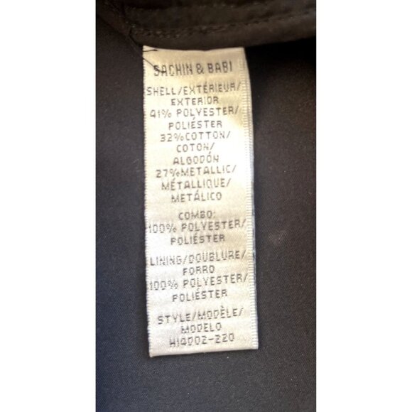 Sachin & Babi Metallic Dress 8 Gold - Picture 8 of 8